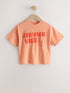 Orange Summer Short Sleeve T-Shirt (3mths-7yrs) - Orange Summer / 12-18 Months (80-86cm)