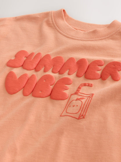 Orange Summer Short Sleeve T-Shirt (3mths-7yrs)