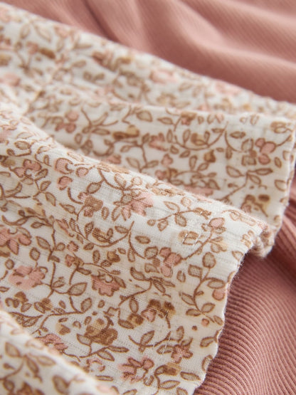 Neutral Peplum Top and Leggings Set (3mths-7yrs)