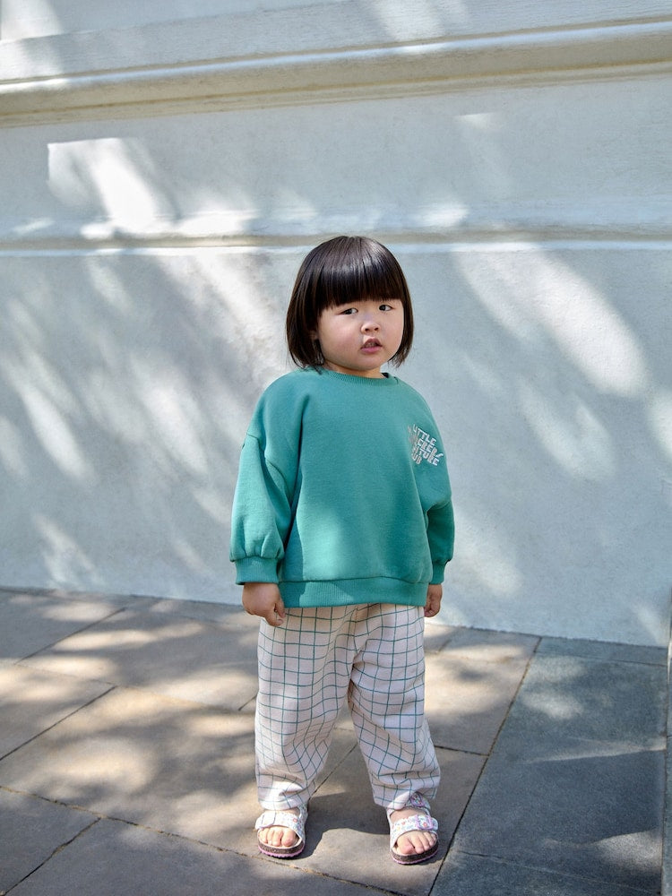 Green Little Wanderers Club Crew Neck Sweatshirt and Barrel Trousers Set (3mths-7yrs) - 12-18 Months (80-86cm)