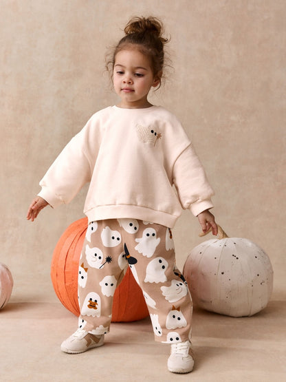 Beige Ghost Sweatshirt and Barrel