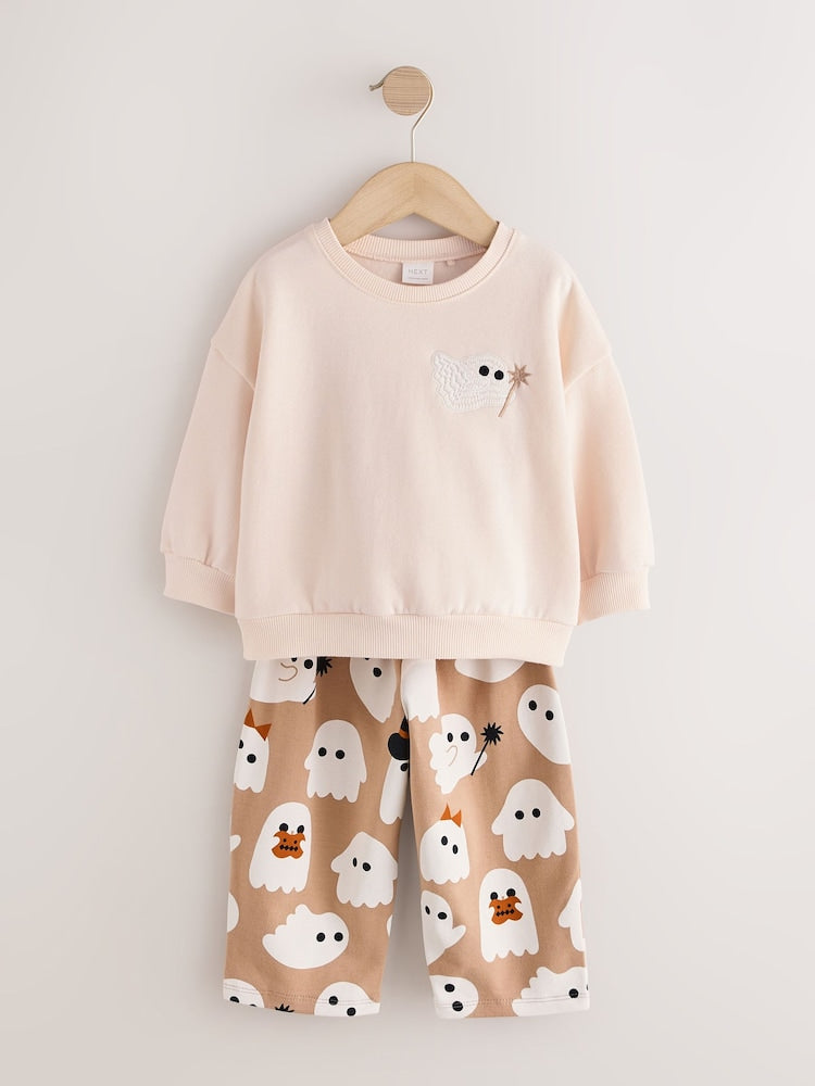 Beige Ghost Sweatshirt and Barrel