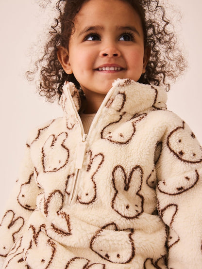 Miffy Cream Half Zip Fleece (3mths-7yrs)