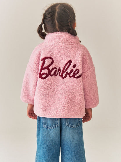 Pink Barbie Half Zip Fleece (3mths-7yrs) - 12-18 Months (80-86cm)
