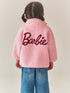 Pink Barbie Half Zip Fleece (3mths-7yrs) - 12-18 Months (80-86cm)