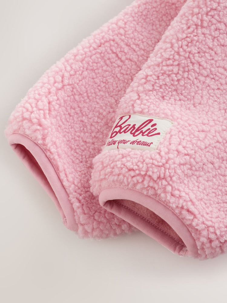 Pink Barbie Half Zip Fleece (3mths-7yrs)