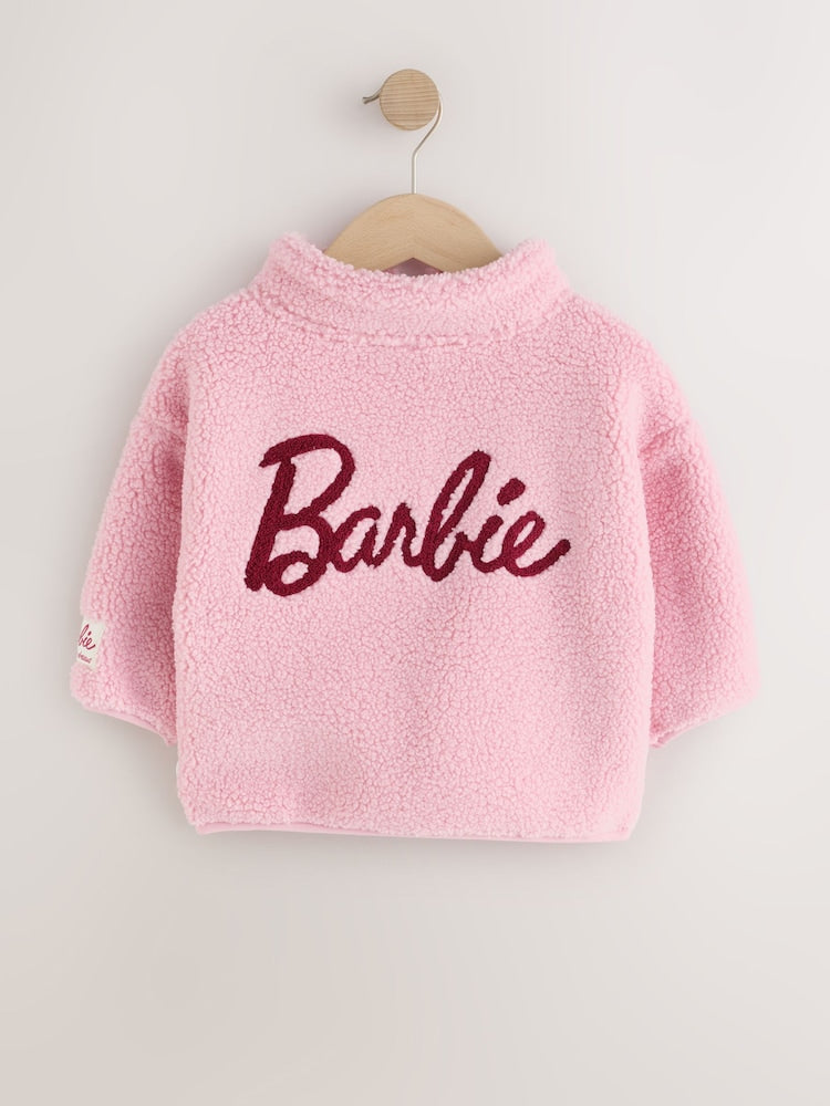 Pink Barbie Half Zip Fleece (3mths-7yrs)