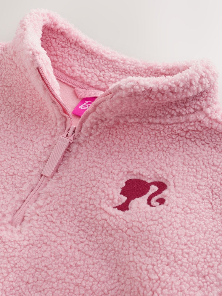 Pink Barbie Half Zip Fleece (3mths-7yrs)