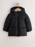 Black Padded Coat (6mths-7yrs) - Black / 12 - 18 Months (80 - 86cm)
