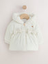 White Puffer Baby Jacket (0mths-2yrs) - Up to 1 Month (50-56cm)