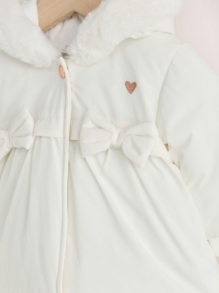 White Puffer Baby Jacket (0mths-2yrs)