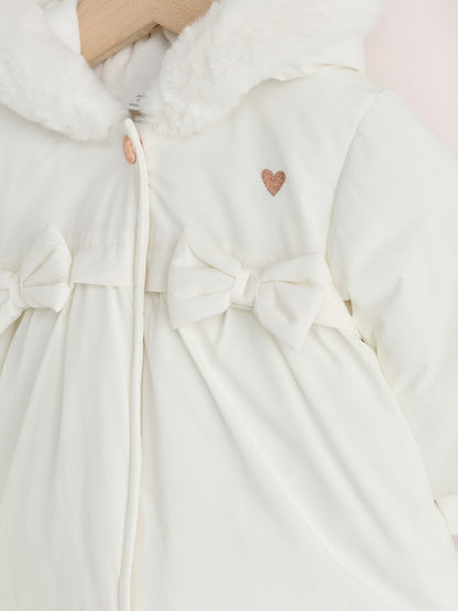 White Puffer Baby Jacket (0mths-2yrs)