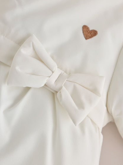 White Puffer Baby Jacket (0mths-2yrs)