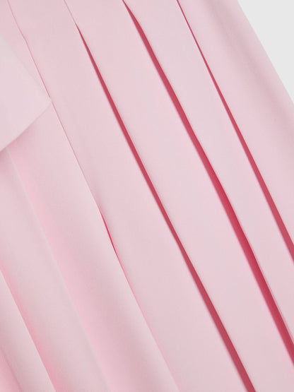 River Island Pink Sleeveless Blazer &amp; Pleated Trousers Set