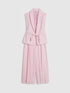 River Island Pink Sleeveless Blazer & Pleated Trousers Set