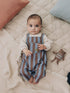 Blue/Brown Stripe Baby Twill Dungarees and Bodysuit Set (0mths-2yrs) - Blue/Brown Stripe / Up to 1 Month (50-56cm)