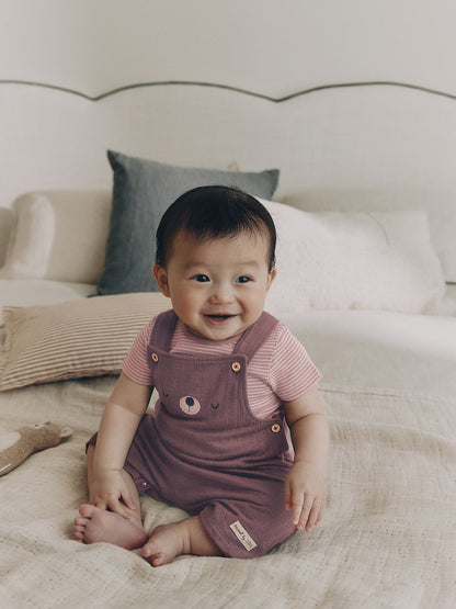 Brown Bear Jersey Dungarees and Bodysuit Baby Set (0mths-2yrs) - Brown Bear / Up to 1 Month (50-56cm)