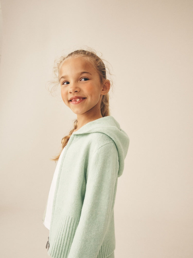 Green Knitted Hoodie &amp; Trousers Set (3-16yrs)