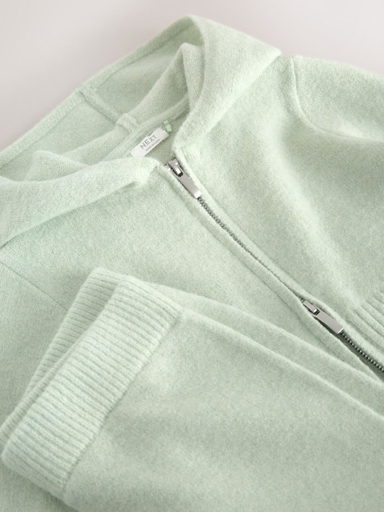 Green Knitted Hoodie &amp; Trousers Set (3-16yrs)