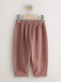 Chocolate Brown Embroidered Pullon Trousers (3mths-7yrs) - Size 3-6 Months (62-68cm)