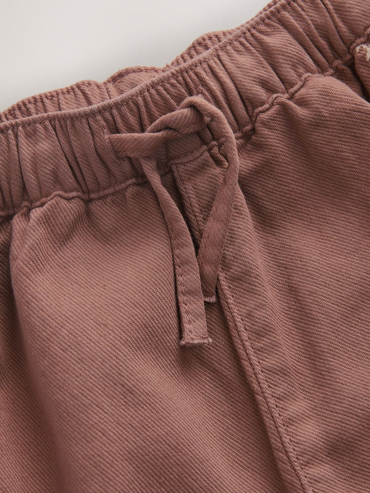 Chocolate Brown Embroidered Pullon Trousers (3mths-7yrs)