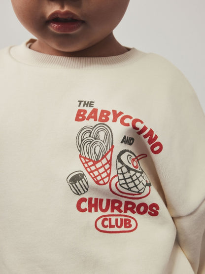 Red/Ecru Crew Neck Joggers Set (3mths-7yrs)
