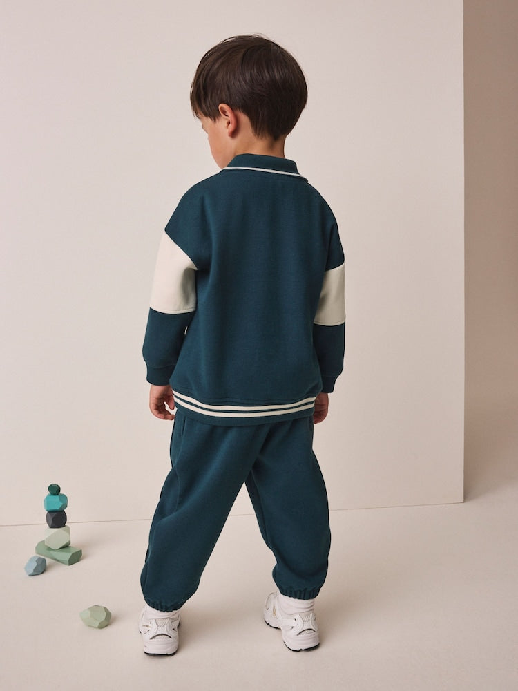 Neutral Polo Joggers Set (3mths-7yrs)