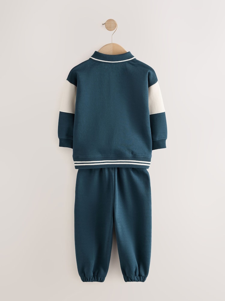 Neutral Polo Joggers Set (3mths-7yrs)