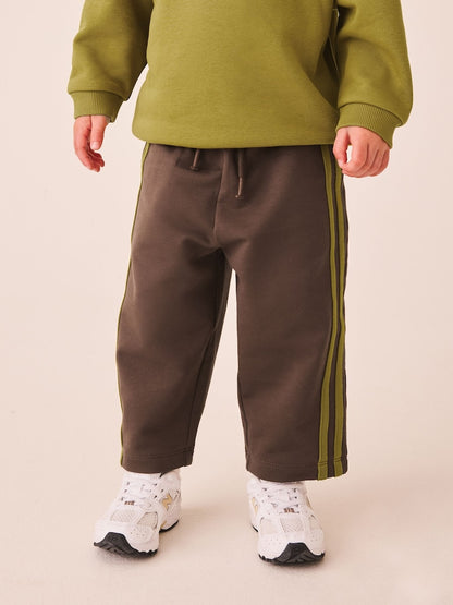 Olive Green Crew Neck Joggers Set (3mths-7yrs)