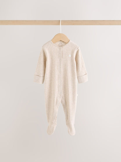 Neutral Animal Baby Sleepsuits 3 Pack (0-2yrs)