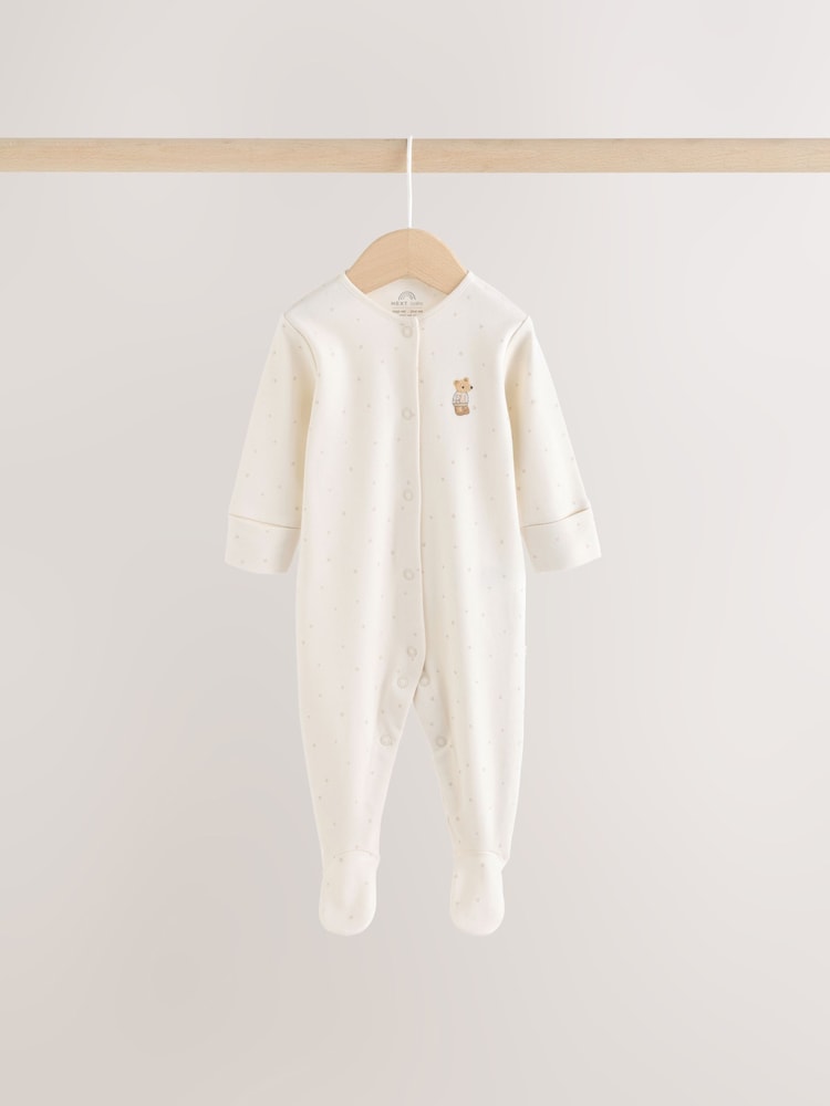 Neutral Animal Baby Sleepsuits 3 Pack (0-2yrs)