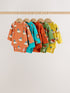 Bright Animal Long Sleeve Bodysuits 5 Pack