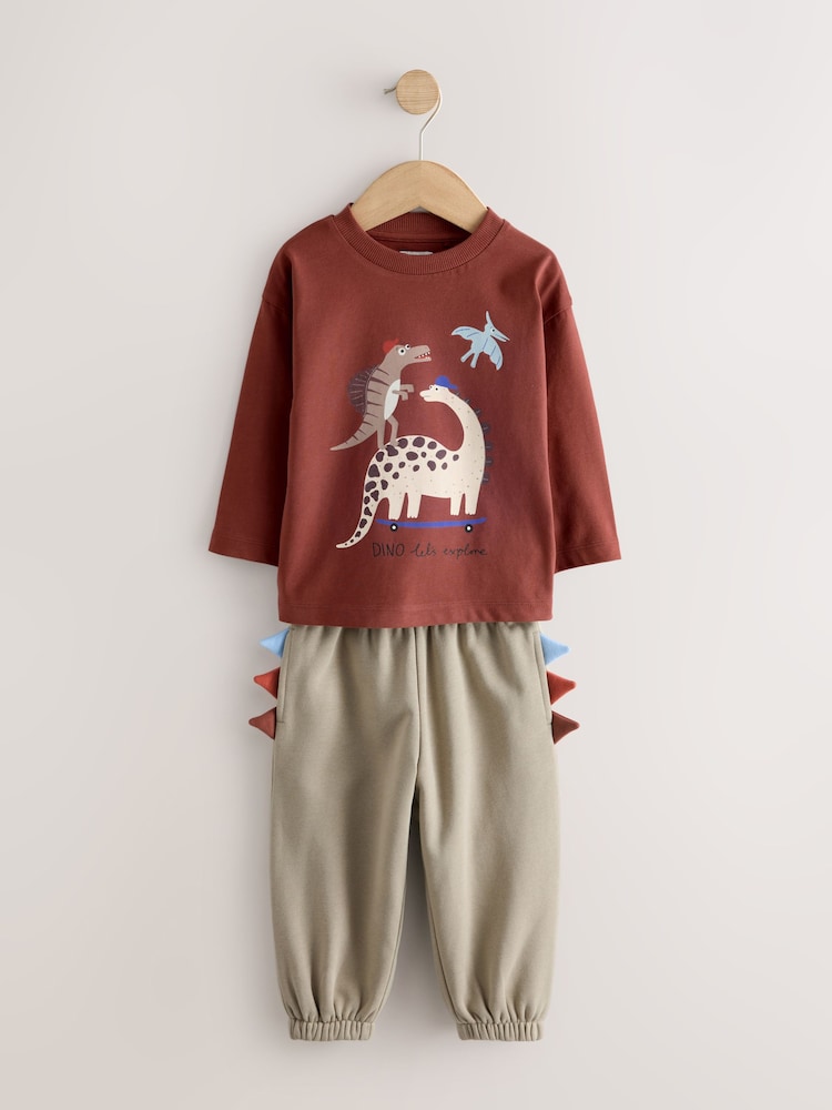 Blue/Rust Dinosaur Spikes
