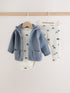 Blue Transport Baby Knitted Cardigan, Bodysuit and Leggings Set (0mths-2yrs) - Up to 1 Month (50-56cm)