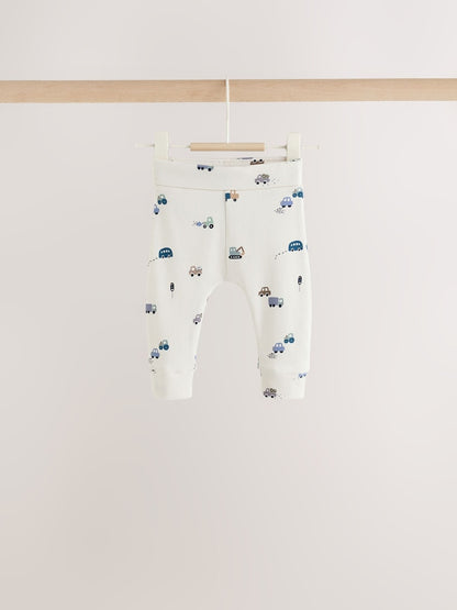 Blue Transport Baby Knitted Cardigan, Bodysuit and Leggings Set (0mths-2yrs)