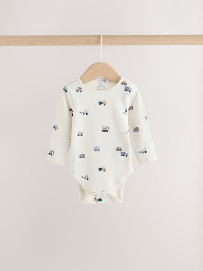 Blue Transport Baby Knitted Cardigan, Bodysuit and Leggings Set (0mths-2yrs)