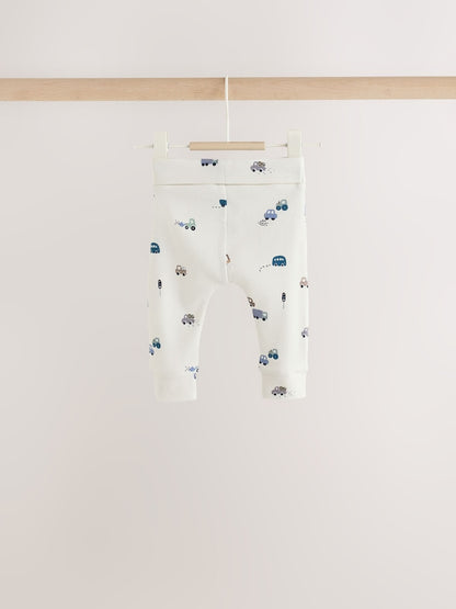 Blue Transport Baby Knitted Cardigan, Bodysuit and Leggings Set (0mths-2yrs)