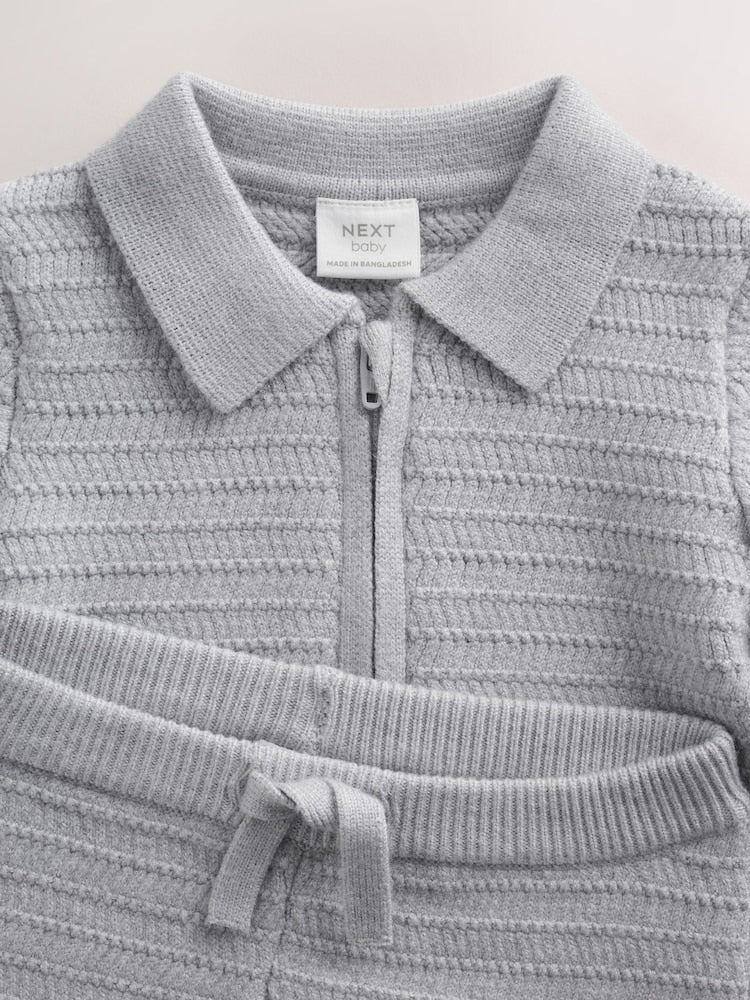 Grey Knitted