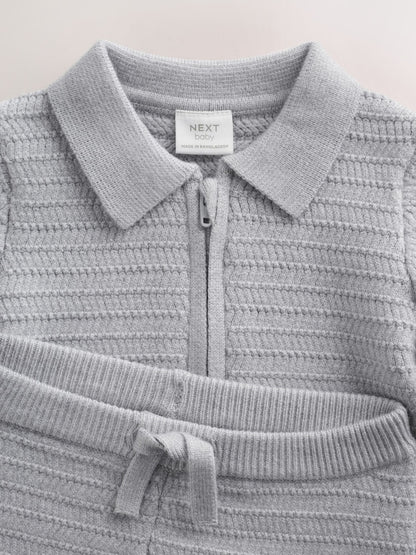 Grey Knitted