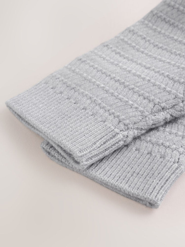 Grey Knitted