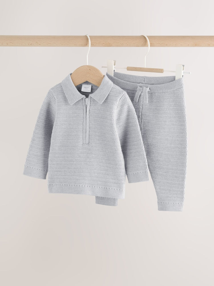 Grey Knitted