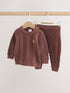 Chocolate Brown Baby Cable Knit Jumper and Leggings Set (0mths-2yrs) - Up to 1 Month (50-56cm)