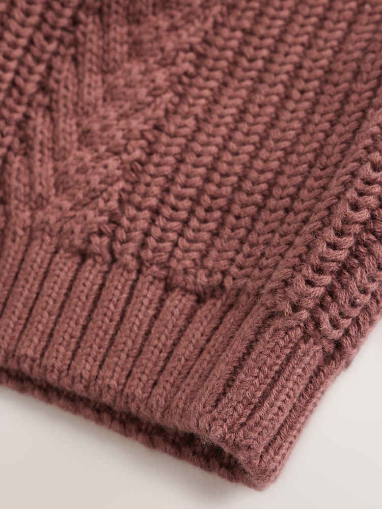 Chocolate Brown Baby Cable Knit Jumper and Leggings Set (0mths-2yrs)