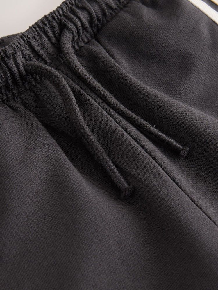 Charcoal Grey Wide Leg Side Stripe Joggers (3mths-7yrs) - Size 3-6 Months (62-68cm)