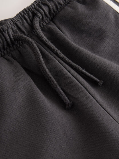 Charcoal Grey Wide Leg Side Stripe Joggers (3mths-7yrs) - Size 3-6 Months (62-68cm)