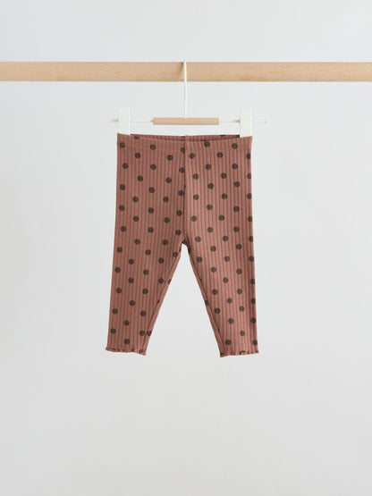 Chocolate Brown Spot Sweat Top and Leggings Set (0mths-2yrs)