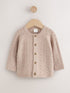 Neutral Stitch Knitted Soft Touch Baby Cardigan - Up to 1 Month (50-56cm)