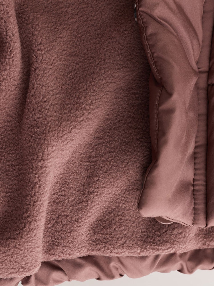 Chocolate Brown Hooded Baby Puffer Jacket