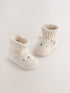 Neutral Bear Baby Sock Top Boot Shoes (0-18mths) - Size First Size (50cm)
