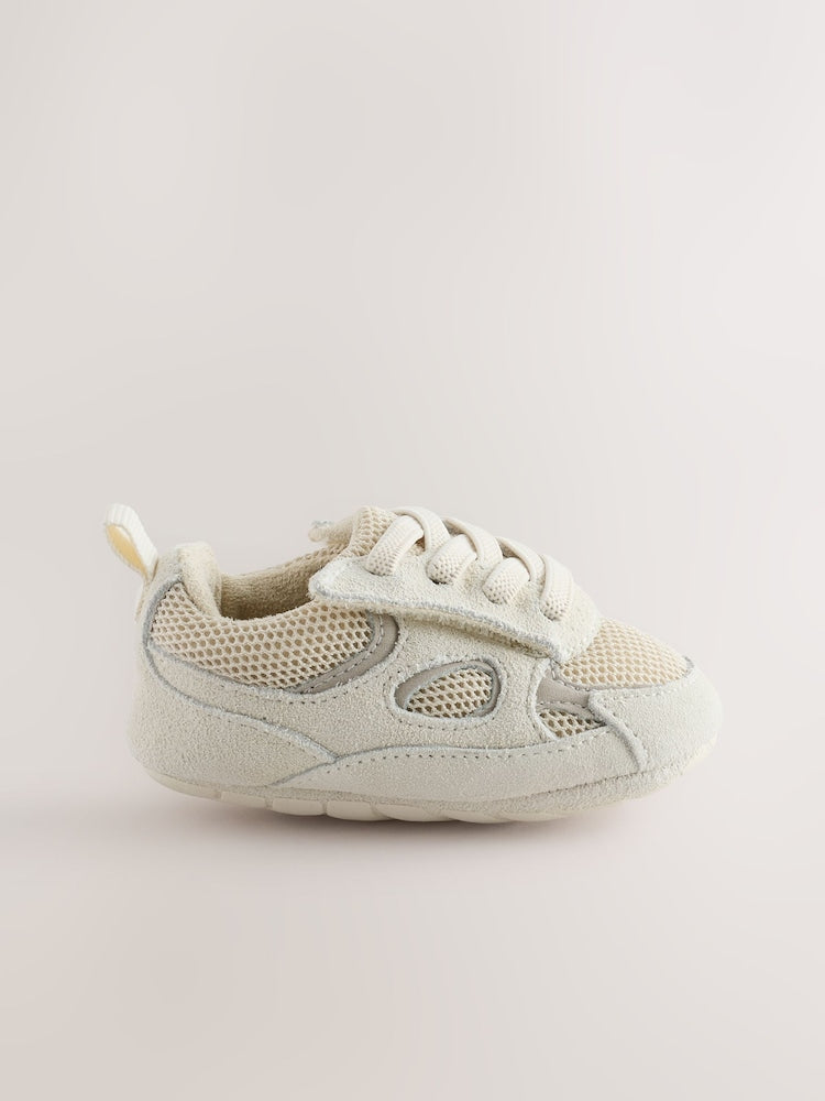 Neutral Touch Fastening Baby Trainers (0-2mths)